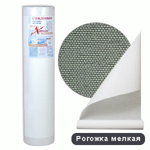 ФОТОГРАФИЯ Стеклообои X-Glass Silver Рогожка мелкая потолочная (50м)