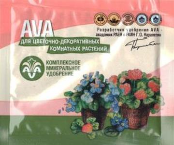 ФОТОГРАФИЯ Удобрение AVA для цветочно-декоративных комнатных растений 30гр