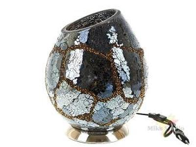 ФОТОГРАФИЯ Лампа настольная "Черный бриллиант" 23*23*28,5см (цоколь-Е14, напряжение-230V, мощность 40W, провод-