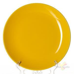 ФОТОГРАФИЯ Тарелка желтая, диаметр 25,5 см, высота 2,6 см