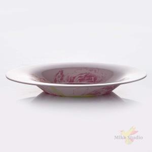 ФОТОГРАФИЯ Тарелка суповая Пастель розовая, диаметр 24 см.