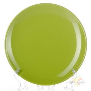 ФОТОГРАФИЯ Тарелка зеленая, диаметр 21,2 см, высота 2,1 см