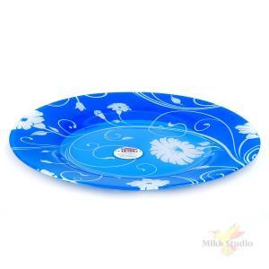 ФОТОГРАФИЯ Набор тарелок из закаленного стекла SERENADE, 6 штук, диаметр 260 мм (цвет синий)