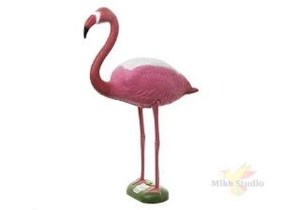 ФОТОГРАФИЯ Фигура декоративная для водоемов "Фламинго" 19,5*60*79 см (пластик) (упаковочный пакет)